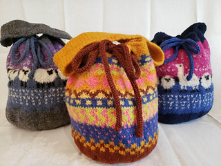 Felted Origami Project Bag Pattern Download - Tutto