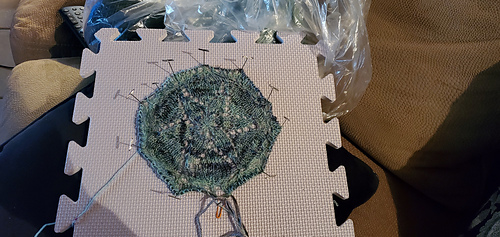 Didn't get gauge, took needles down one size