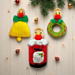 Christmas Robin Tree Decorations - Pillar Box pattern 