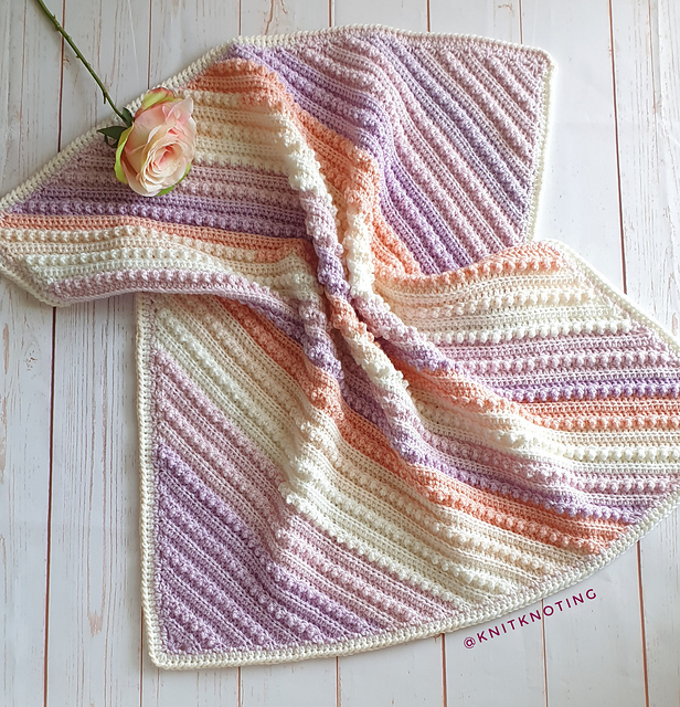 Ravelry Flower Patch Baby Blanket pattern by Inge Handaya