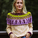 Size 5 on a 35"/87.5 cm chest circumference, with optional waist shaping. Yarn: Serendipitous Wool Anu