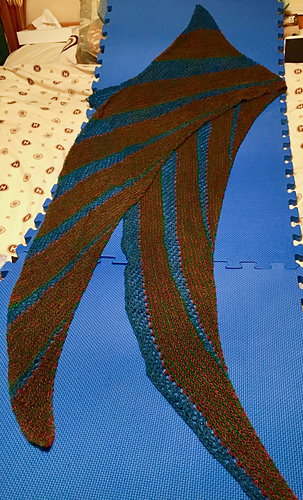 Quicksilver, laid out on blocking mats