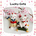 Lucky Cats pattern 