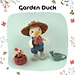 Garden Duck pattern 