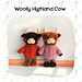 Woolly Highland Cow pattern