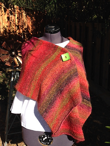 Ravelry: Easy 3 Button Shawl pattern by Sharon Watterson