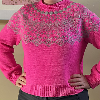 Maureen is wearing a size 2 sweater