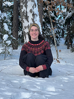 Gabby is wearing a size 1 sweater