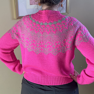 Maureen is wearing a size 2 sweater