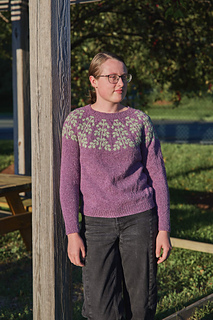 Ada is wearing a size 3 sweater