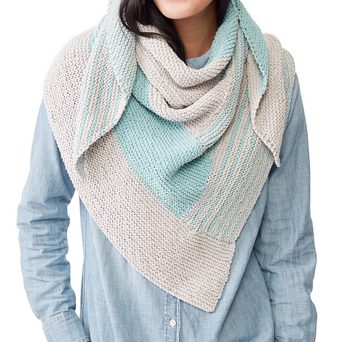 Ravelry Log Cabin Shawl pattern by Yarnspirations Design Studio