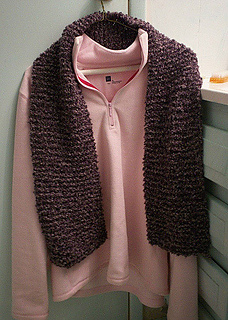 Ravelry: Easy Bernat Soft Boucle Scarfs pattern by Heather Gibbs
