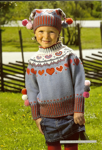 23001 Hjertegenser Barn DaleGarn - KnittingSidsel