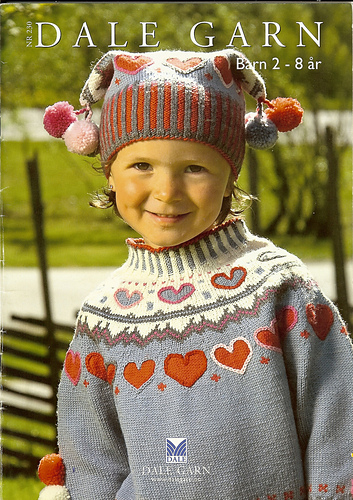 23001 Hjertegenser Barn DaleGarn - KnittingSidsel