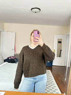 Size: 4
Yarn: Purl Soho Knitting Yarn DK
Col: Peat Bog