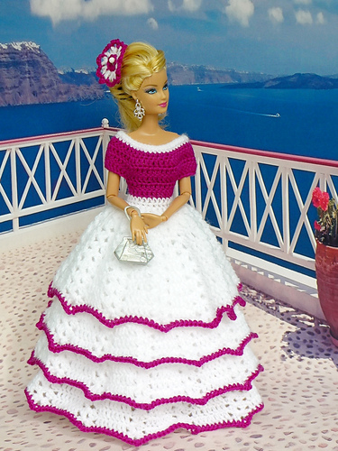 Dolls: Fantastiske prinsessekjoler - Knitwork by Ina