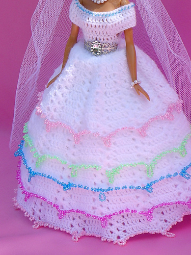 Dolls: Fantastiske prinsessekjoler - Knitwork by Ina