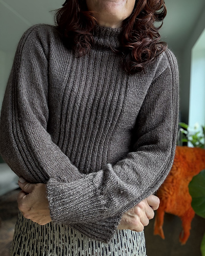 Vertical Vibe Genser - Knit Your Vibe