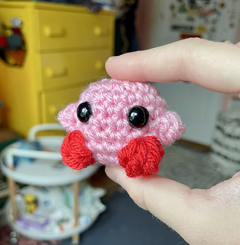 Tiny Kirby Keychain