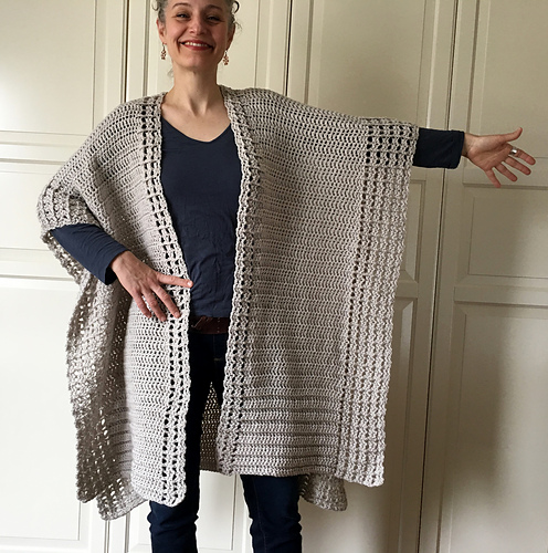 Ravelry: Wrap-Me-Up Ruana pattern by Sonja Hood