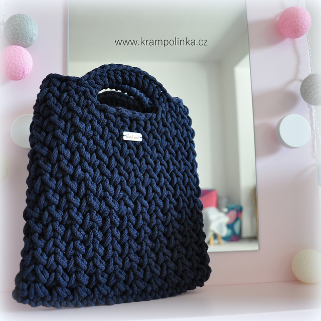 chunky yarn crochet bolsa pattern