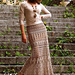 Evening steppe Maxi skirt pattern 
