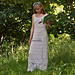 Wedding maxi dress with straps pattern 
