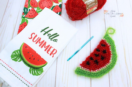 Ravelry: Watermelon Scrubby & Dishcloth pattern by Kris Moore