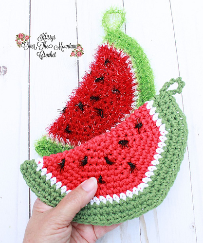 Watermelon Scrubby & Dishcloth