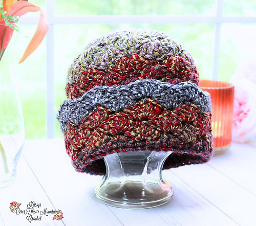 Ravelry: Brimmed Chunky Shells Hat pattern by Kris Moore