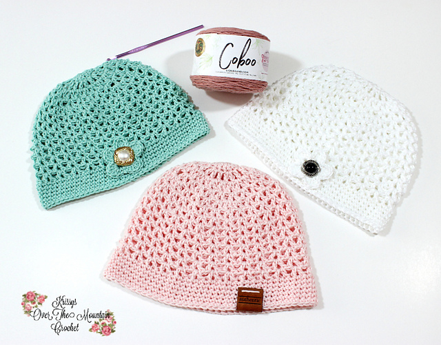 Ravelry: Mesh Chemo Cap pattern by Kris 