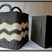 Square Wide Striped Basket pattern 