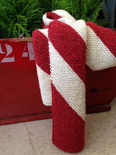Candy Cane Skjerf - Kristen Rettig