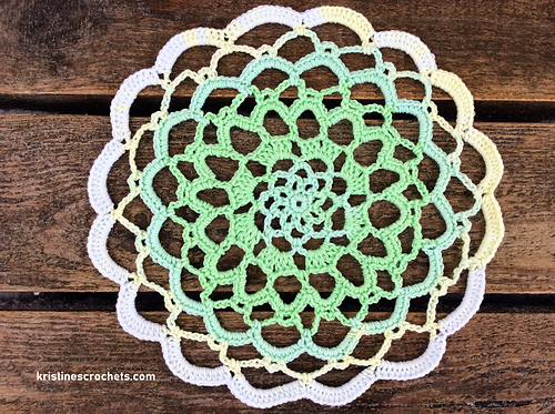Shades Of Green Doily photo 1