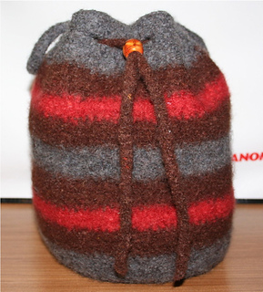 Ravelry: Felted Drawstring Bag With Handles pattern by Mary Ann Collins