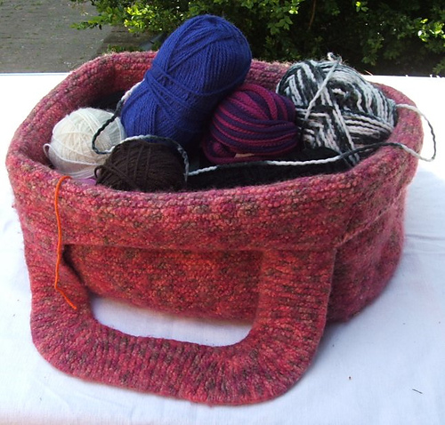 Gevilte breitas / felted knitting-bag photo 5