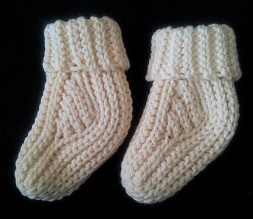 Crochet Gusset Baby Sock (Bootie) photo 2