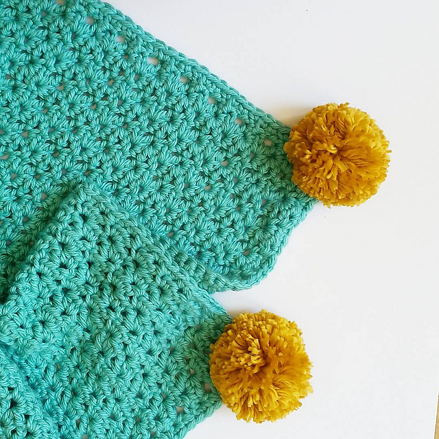 Ravelry LBK63's Chunky Pom Baby Blanket/Photo Prop