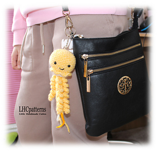 Crochet Jellyfish Keychain Pattern