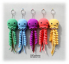 Crochet Jellyfish Keychain Pattern