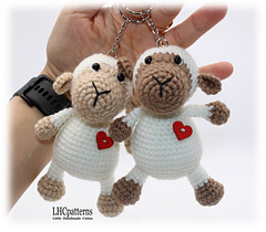 Sheep Keychain Crochet Pattern