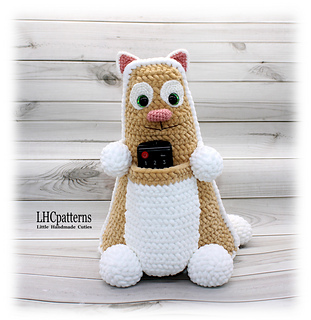 Cat Remote Control Holder Crochet Pattern