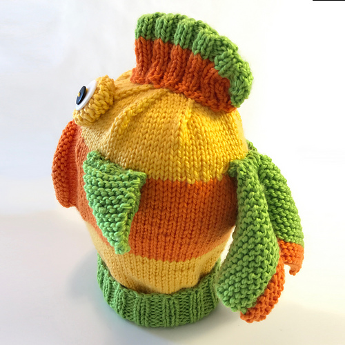Ravelry ROFL Fish Hat pattern by Linda Schmidt