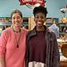 Kam at Cheers To Ewe with co-owner Ladianne! Kam did a great job completing her Girl Scout project! 