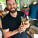 He brought gorgeous crochet hooks to the shop for a trunk show.
