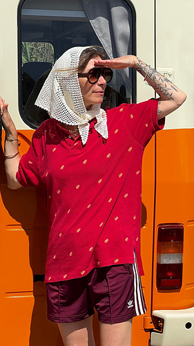 RUBEN filet crochet bandana