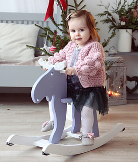 pink bubble cardigan