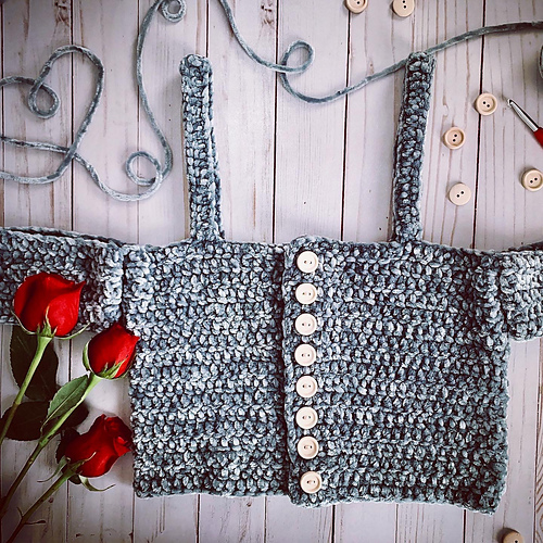 Velvet Crush Crop Top - Lambent Crochet