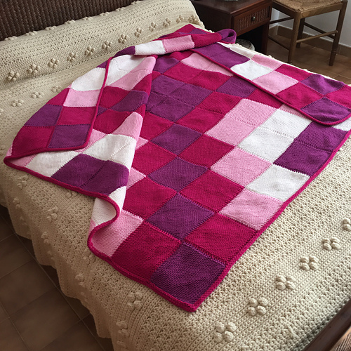 Blanket Square Diagonal Garter Stitch photo 7