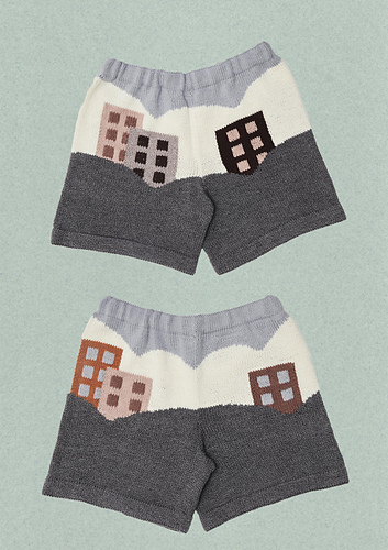 Ravelry: City in the Sky Shorts pattern by Laura Dalgaard